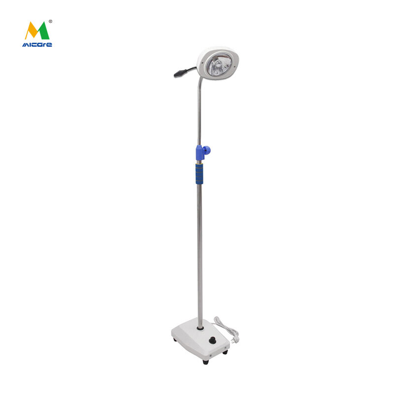 MICARE JD1300J Mobile Halogen Medical Examination Light ကျွမ်းကျင်ဆေးဘက်ဆိုင်ရာနေရာများအတွက် အရန်စစ်ဆေးရေးမီးအိမ်