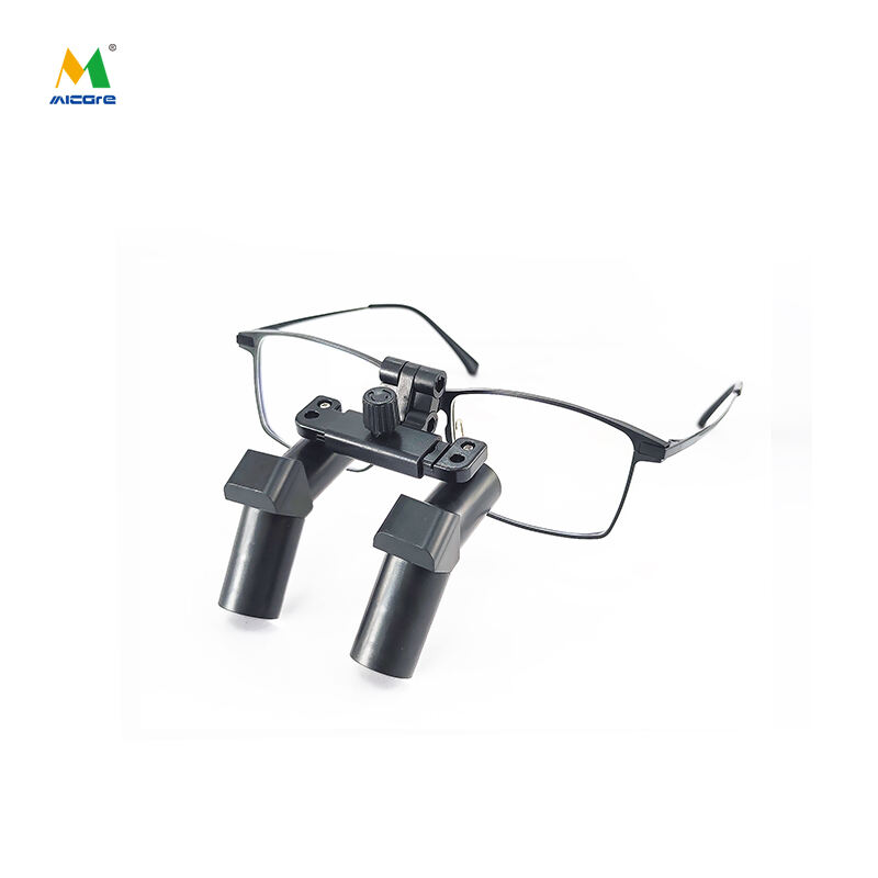 Micare EFM-550X Angle upside-down titanium frame medical magnifying glass Dental surgery loupes