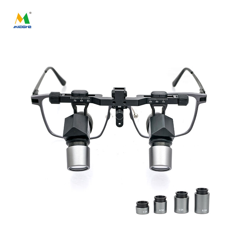 Kính lúp nha khoa phẫu thuật điều chỉnh được AEFM, kính lúp vi mô 5,5x, dụng cụ phóng đại dùng trong tiết niệu