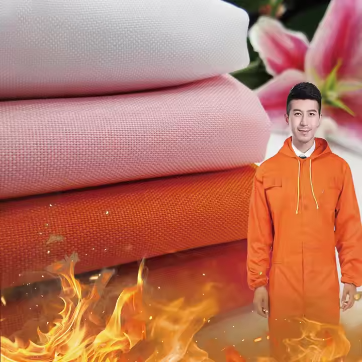 Flame Retardant Woven Twill Plain  Fireproof fabric for Industrial safety protection