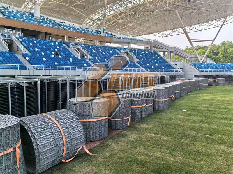 พรมสำหรับงานอีเวนต์ครอบคลุมสนามขี่ม้าในออสเตรเลีย