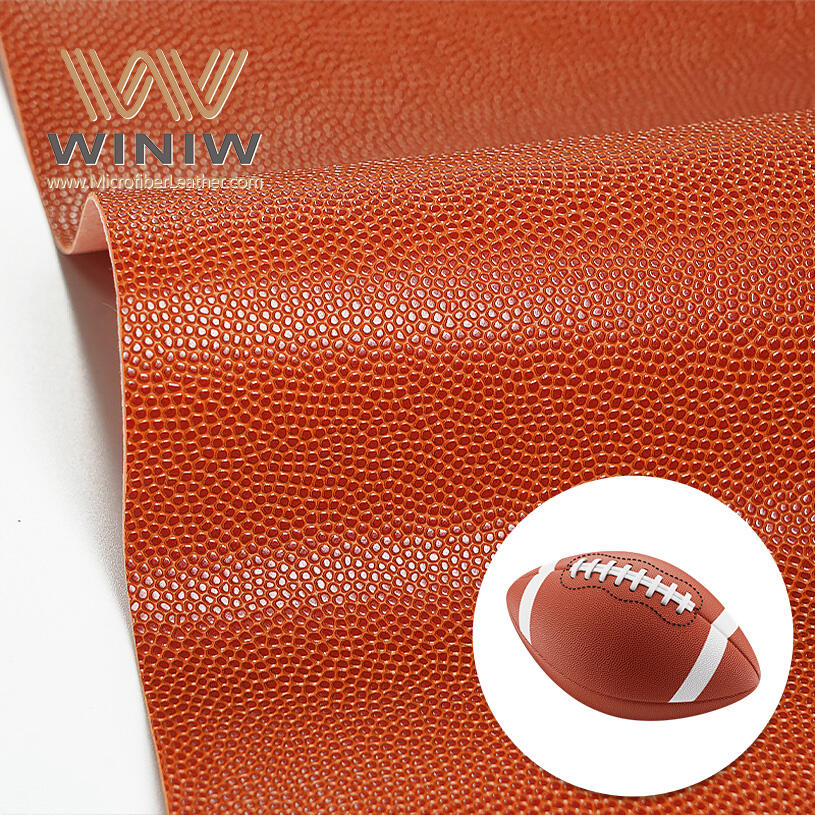 0.7mm Resistant to wear and tear Microfiber Leather For Rugby Material