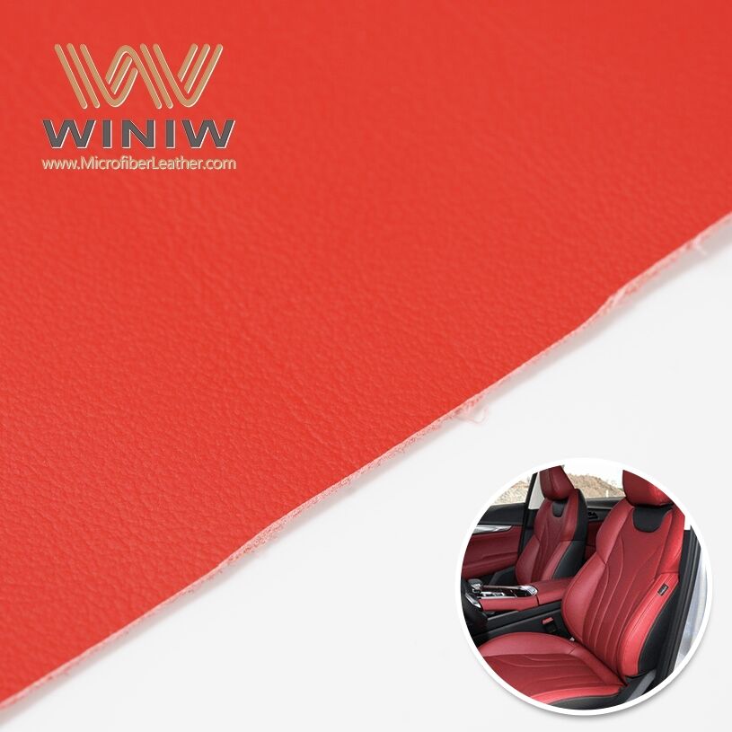 Odorless Fresh Passenger Seat Artificial Microfiber Leather