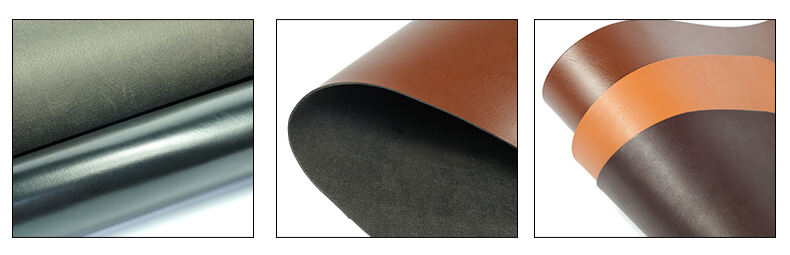 Tear Resistant Faux Belt Leather Artificial Microfiber Fabric manufacture