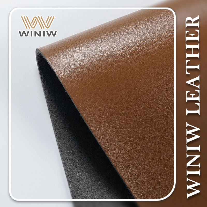 2.4mm Elegant Aesthetic Appeal Faux Microfiber Upholstery PU Leather