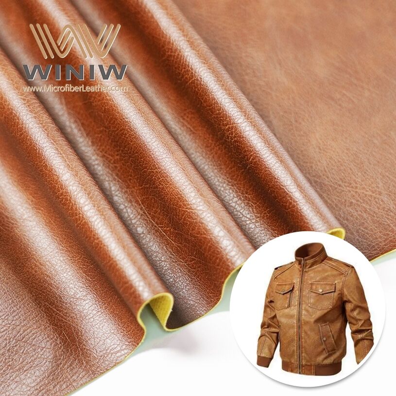 1.7mm Brown Not Easy To Wrinkle Poncho Vegan Microfiber Leather