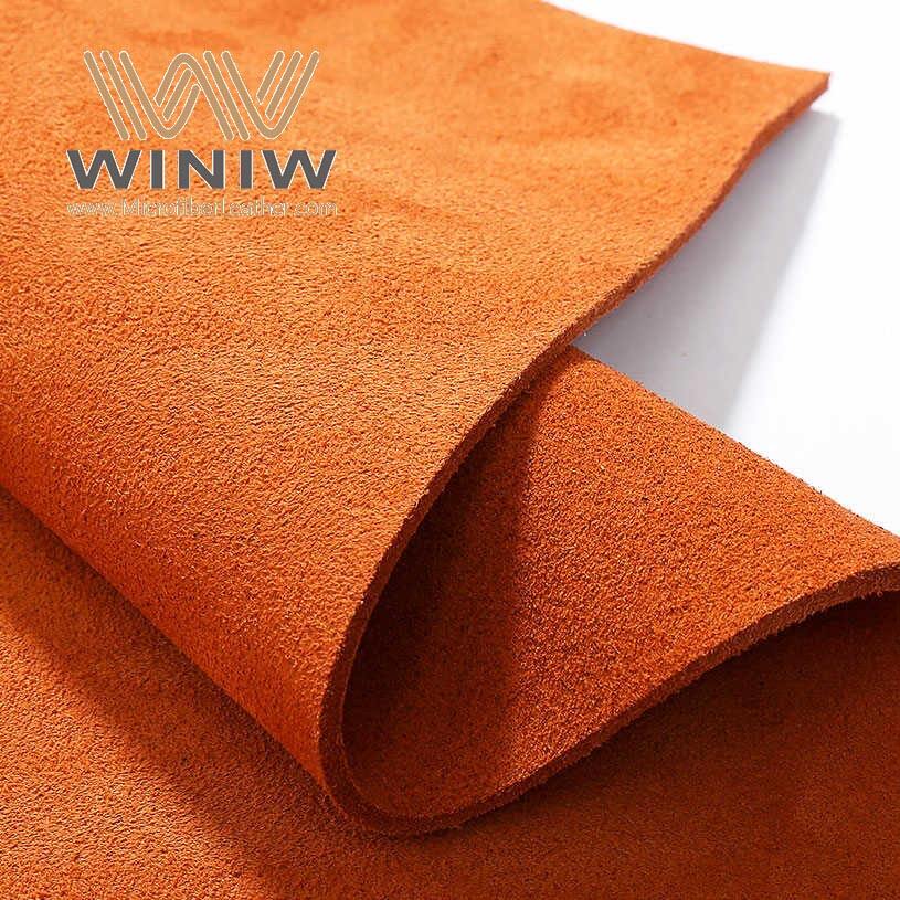 Flexible Durable 0.9mm Thickness Faux Suede Microfiber Leather