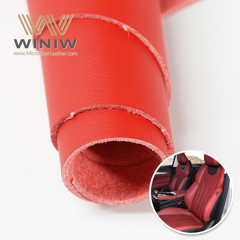 1.0mm Odorless Fresh Passenger Seat Artificial Microfiber Leather