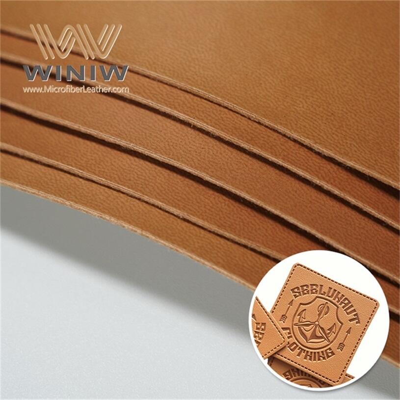 0.8mm High Strength Faux Microfiber Leather Fabric For Keychain Tag