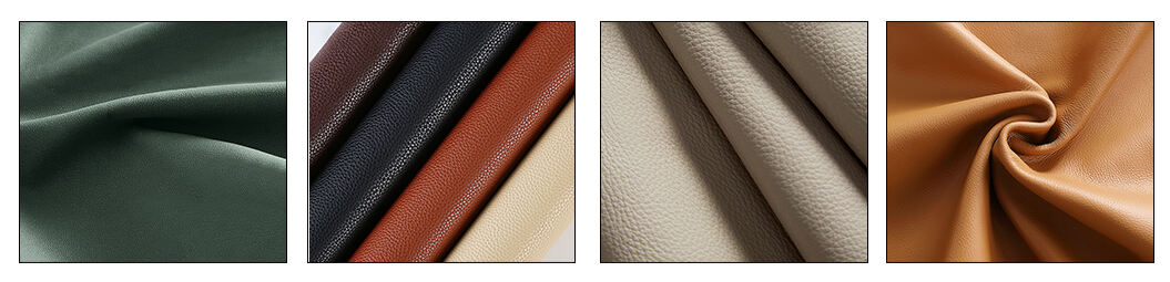 Lightweight Upholstery Fabrics Microfiber Faux Material Vegan Leather manufacture