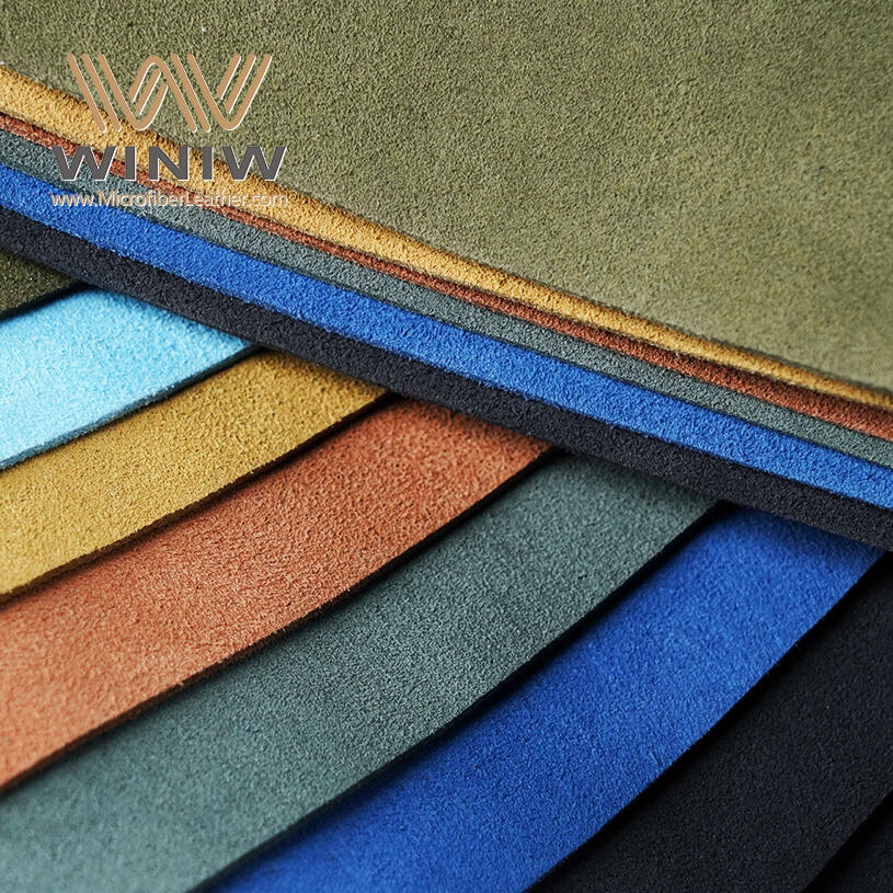 1.0mm Durable Anti-Slip Coating Synthetic Leather Micro Fiber Suede