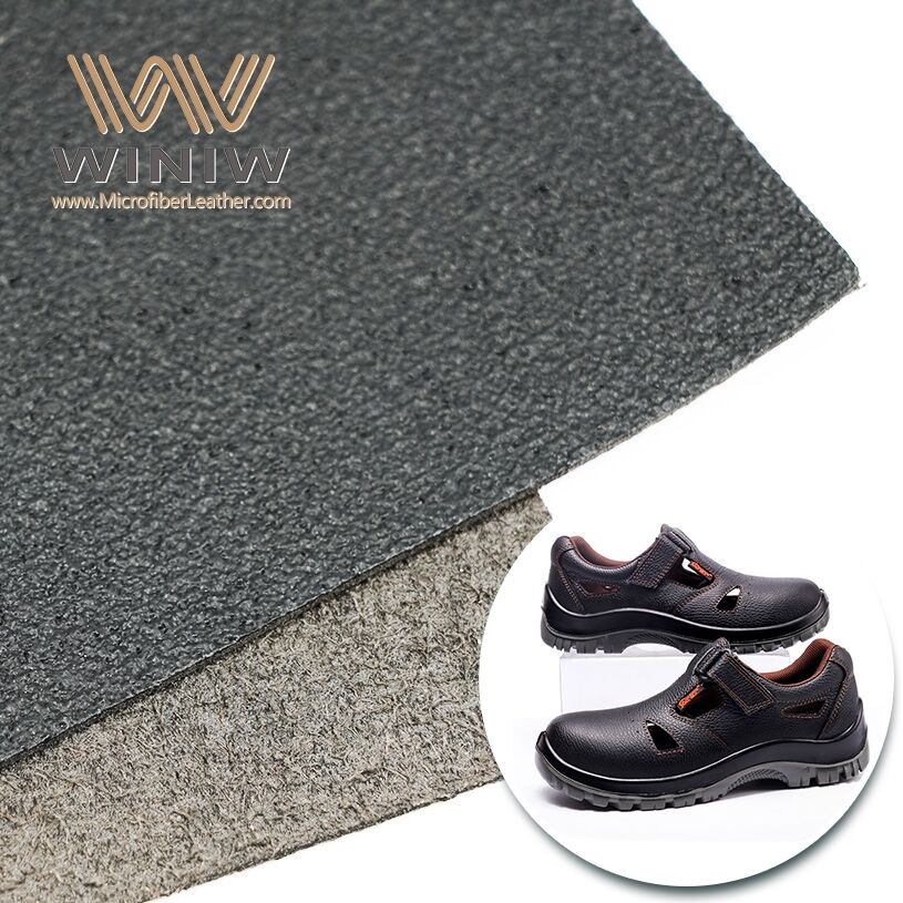 Folding-resistant Vegan Leatherette Material For Safety Shoes