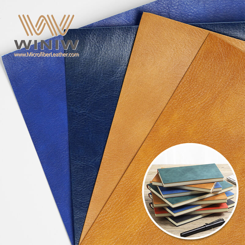 Diverse Colors Artificial PU Microfiber Leather For Notebook Cover