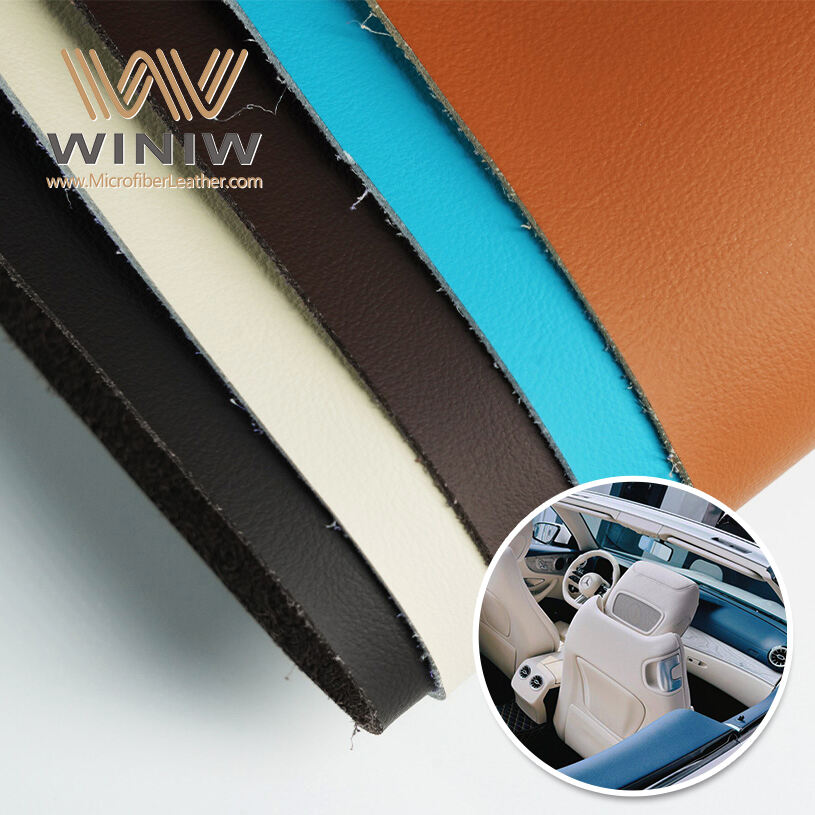 Waterproof Imitation Leather Upholstery Microfiber For Car Adjustable