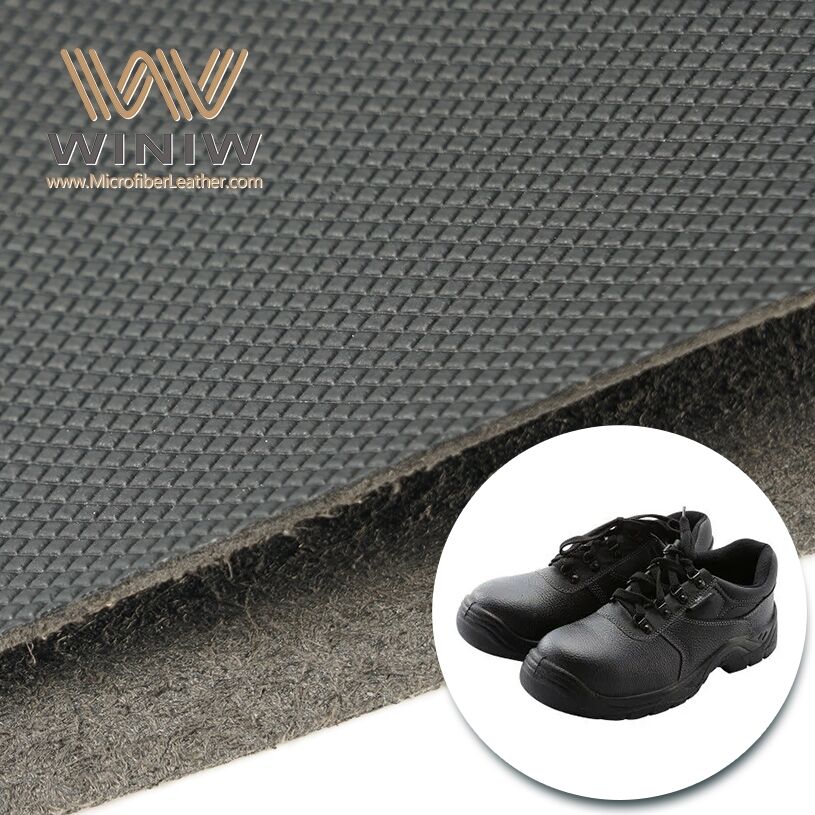 Folding-resistant Microfiber Leatherette Fabric For Safety Shoes