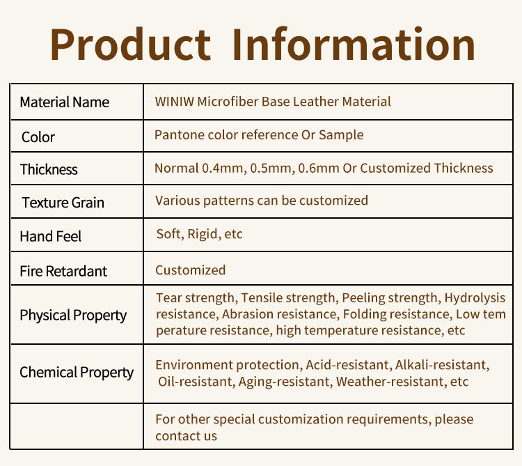 Microfiber Base Leather