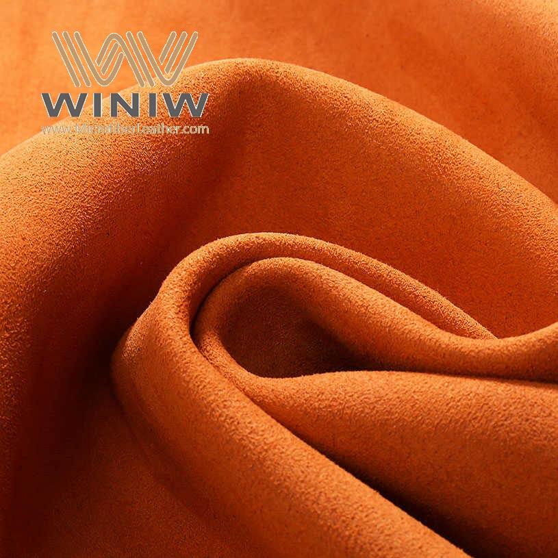 Resistant To Peeling Synthetic Microfiber Suede Fabric Leather