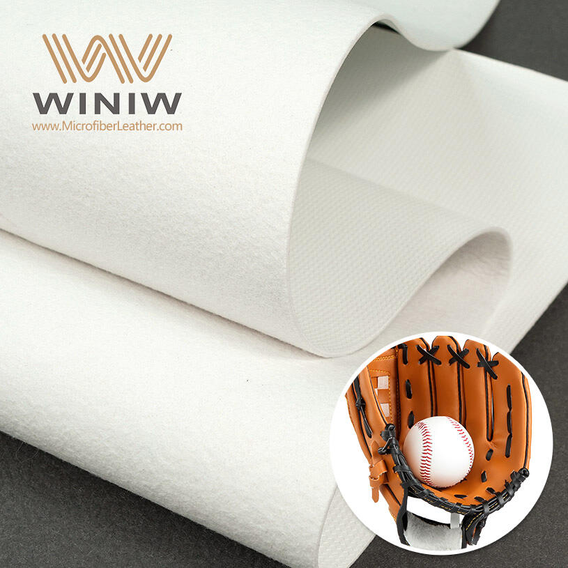 0.7mm Elastic Microfiber Faux Leather Fabric For Making Baseball