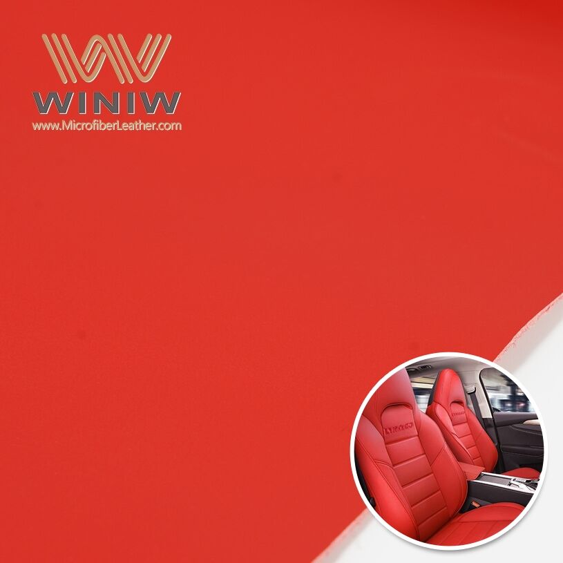 1.2mm Light Texture Synthetic Leather Microfiber For Car Low-Back Seat