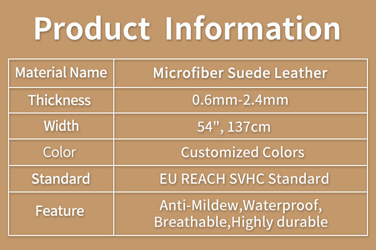 Microfiber Suede Synthetic Leather