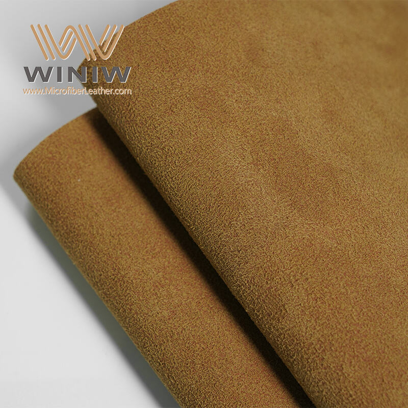 Textile-Like Feel Synthetic Microfiber Suede Leather Material