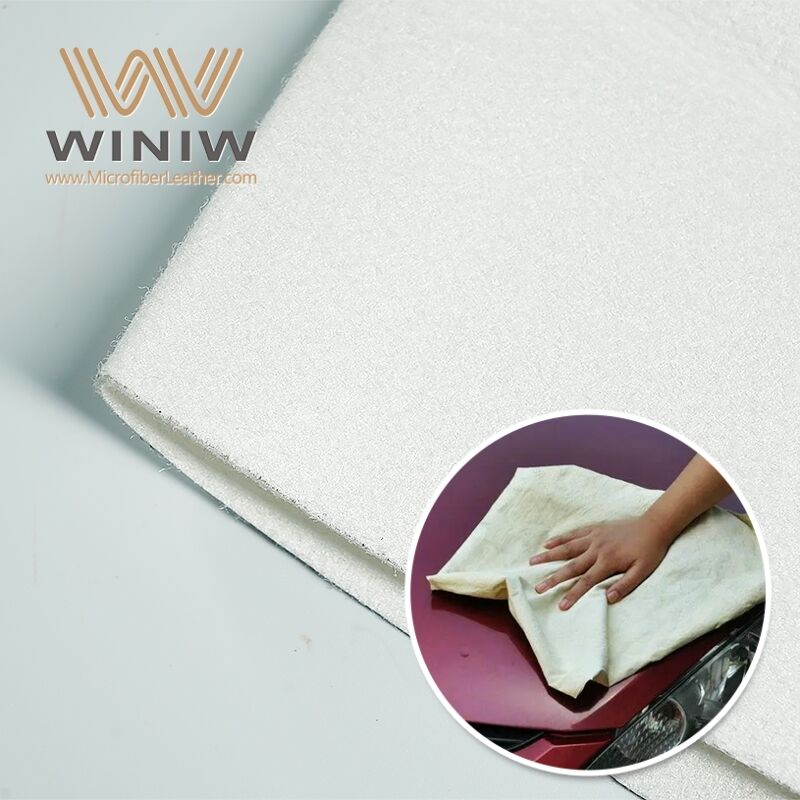 0.4mm Moisture-Absorbent Making Car Cleaning Cloth Faux Chamois Leather