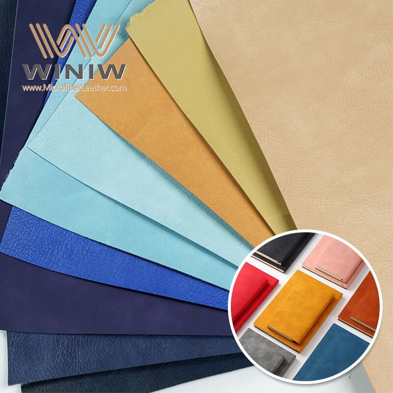 Supple Faux Microfiber Leather Cover Material For Book Cover Making