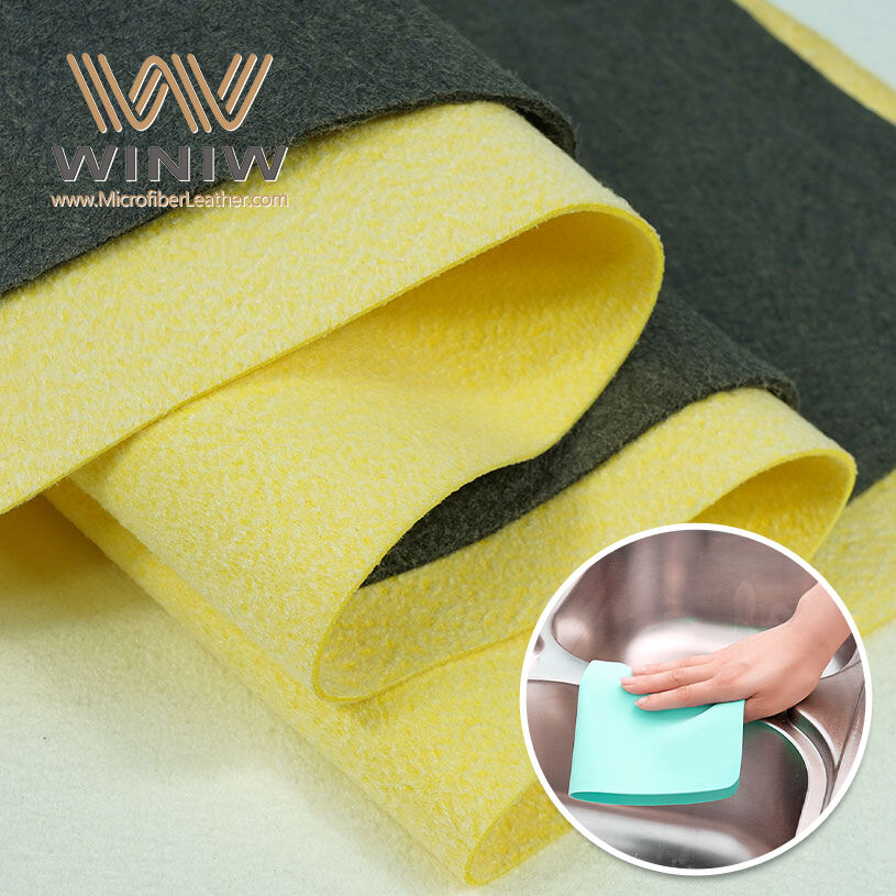 0.2mm Antibacterial Chamois Leather Material Leather Cloth For Car