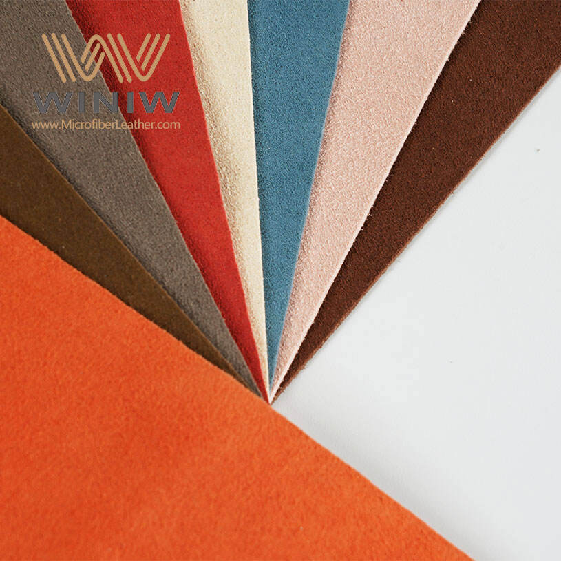 Seam Strength Synthetic Microfiber Suede Leather Fabric