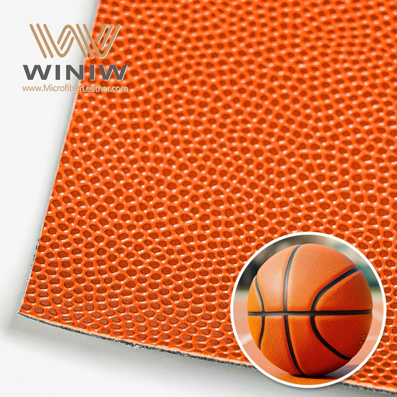 2mm Abrasion Resistant Making BasketBall Synthetic Microfiber Leather