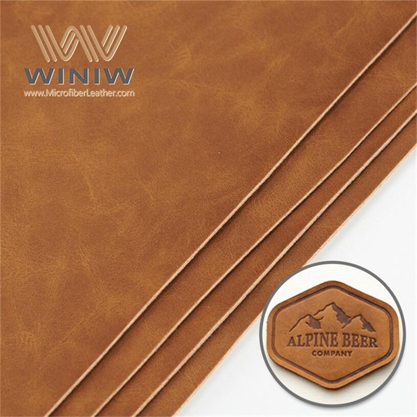 0.8mm High Color Faux Leatherette Microfiber Leather For Trademark