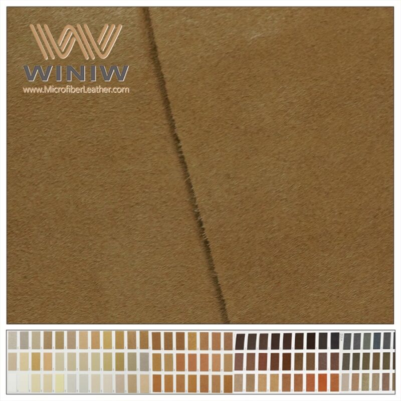 1.7mm Toughness Making Clothes Microfiber Base Leather Material