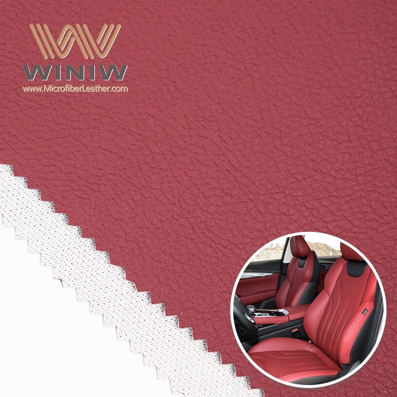 Scratch Resistant Microfiber Perforated Pu Leather Sheet For Car Seat Covers