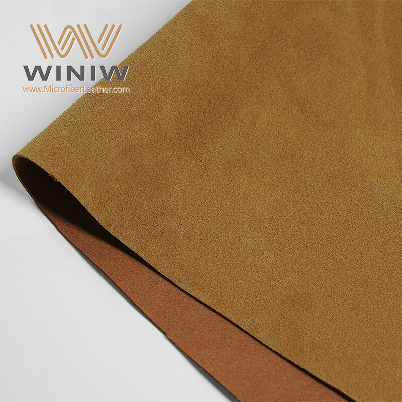 Textile-Like Feel Vegan Microfiber Suede Leather Material Fabric