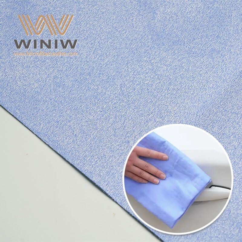 0.6mm High Utilization Making Car Clean Cloth Faux Chamois Fabric