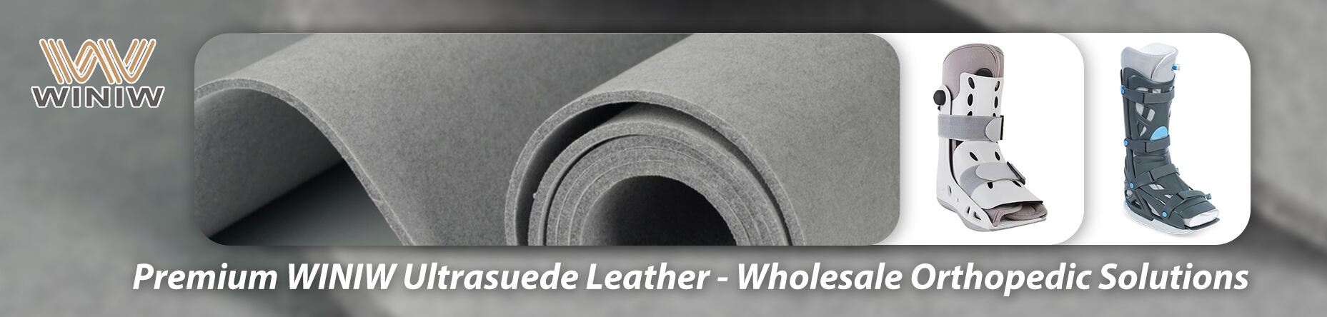 Faux Ultrasuede Leather for Orthopedic Footwear 