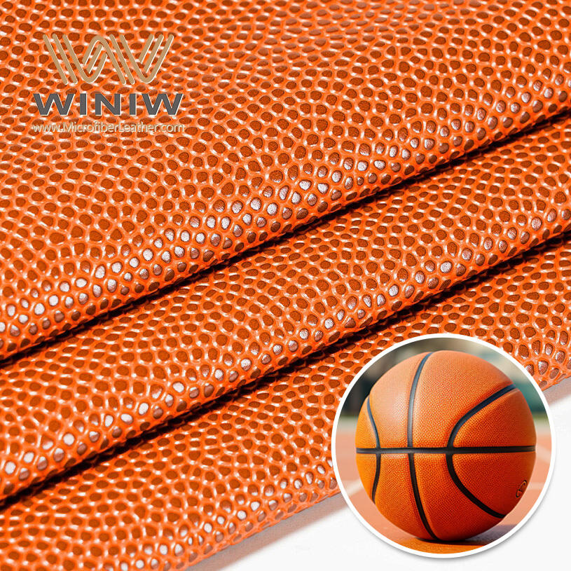 0.9mm Easy To Customize Making Basketball Pu  Microfiber Synthetic Leather