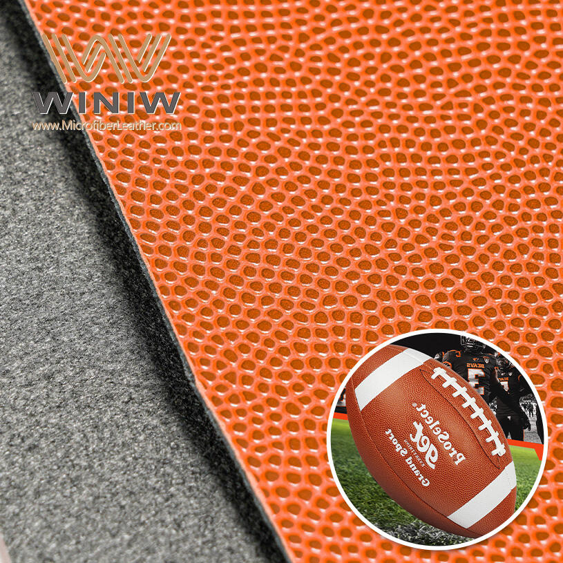 1.6mm Strong Stain Resistance Rugby Synthetic Pu Leather Material