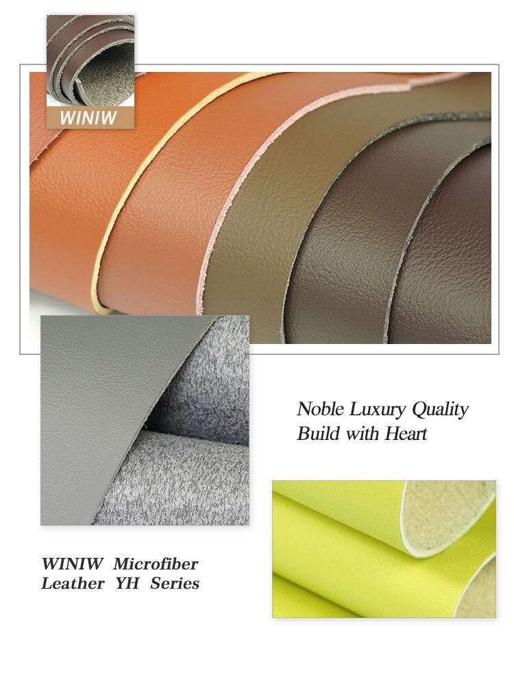 Full Grain Microfiber Domestic Upholstery Imitation Leather Material factory