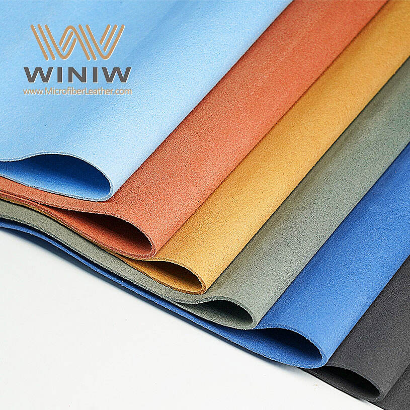 1.2mm Thickness Resistant Peeling Synthetic Microfiber Suede Leather