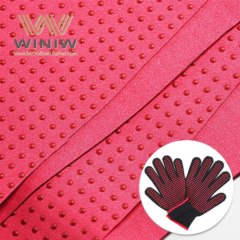 0.6mm Faux Microsuede Leather Material Para sa Riding Gloves