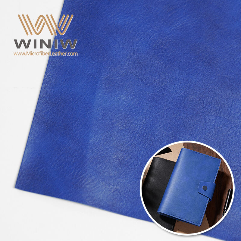 0.4mm Tear Strength Making Book Cover Artificial Pu Full Grain PU Leather Material