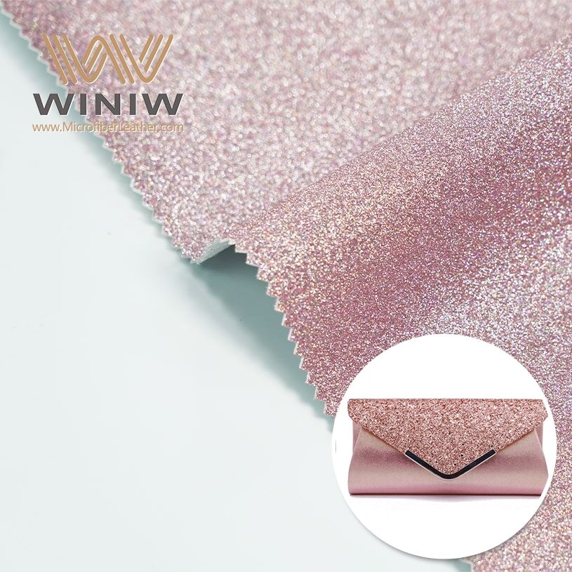 Glitter Artificial Fabric PU Synthetic Leather Pro Sacculi