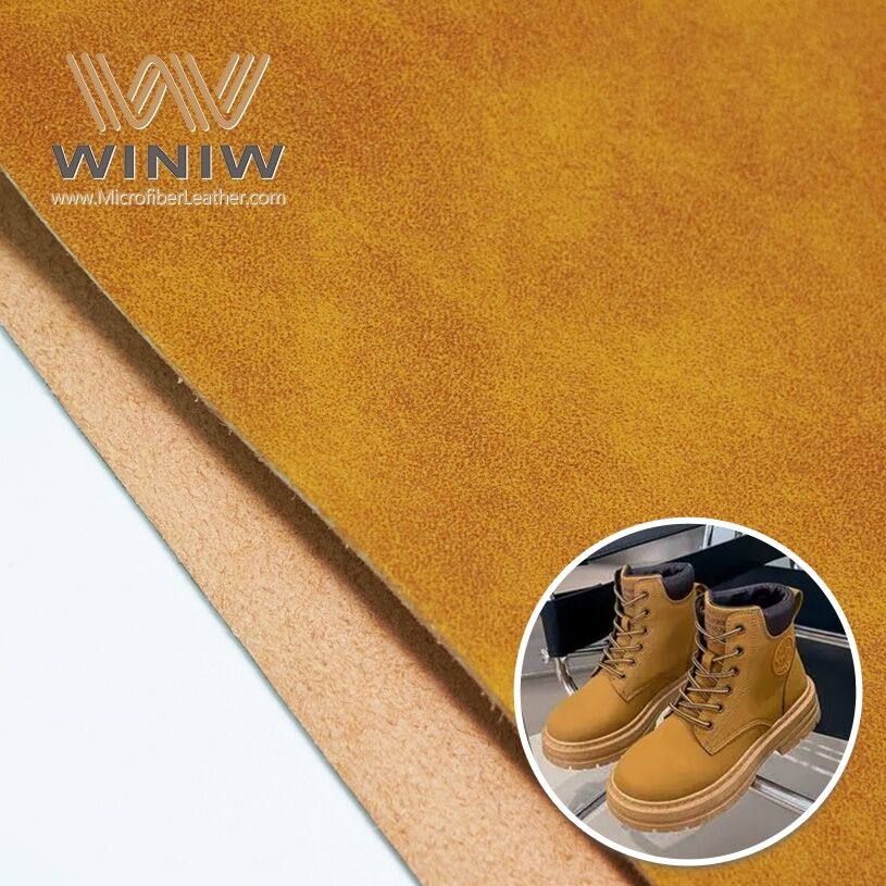 1mm Anti-abrasion Microfiber Synthetic Leather Footwear Material