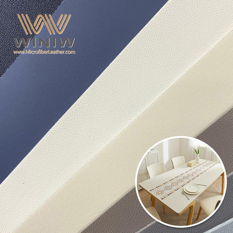 1.2mm Sustainable Synthetic PVC Leather For Making Placemats