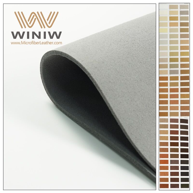 1.8mm Soft Touch Making Footwear Microfiber Base Leather Material