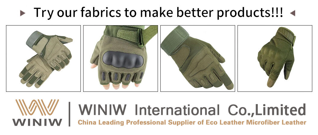 Dark Green Gloves Microfiber Material