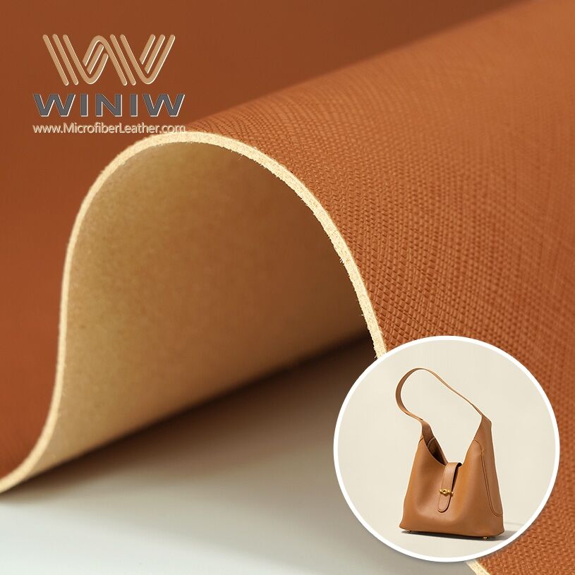 Smooth And Comfortable Microfiber  Leather Fabric For Bags Making