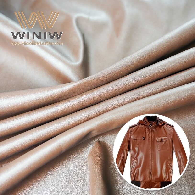 Soft And Pliable Texture Faux Microfiber Leather For Overcoat