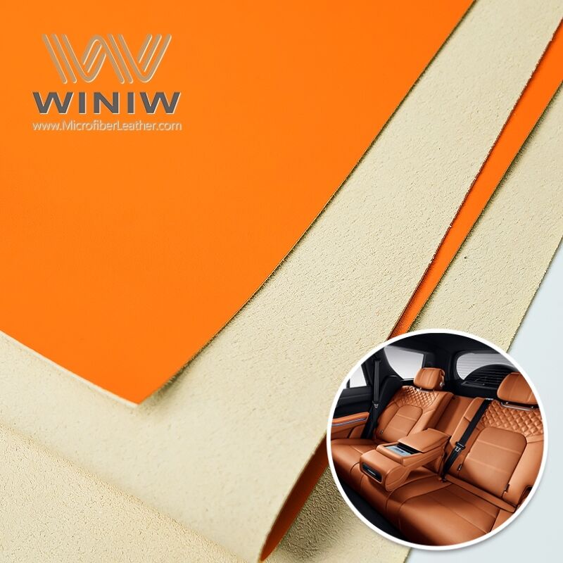 Waterproof Polyurethane Microfiber Leather Car Seat Cloth Making Material